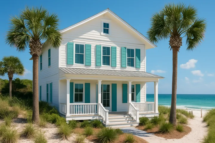Illustrative Miramar Beach Florida beachfront SFR
